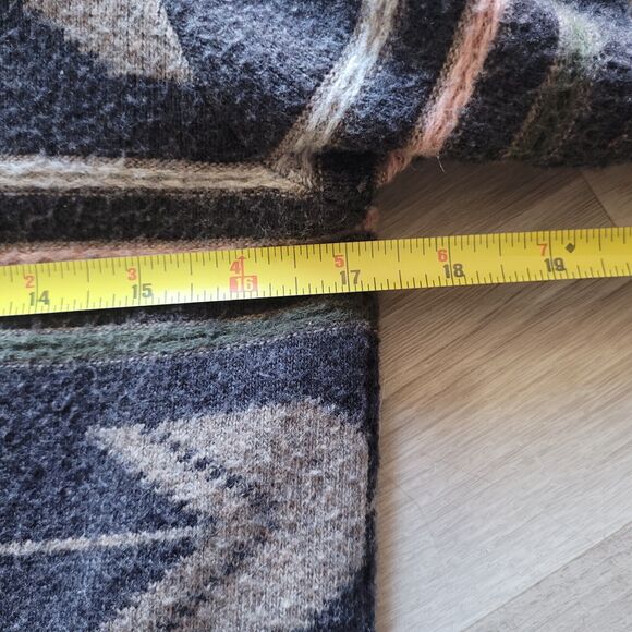 Ethereal Paper Crane Cardigan Tribal Aztec Southwest Southern Boho Fringe Medium - Picture 4 of 7